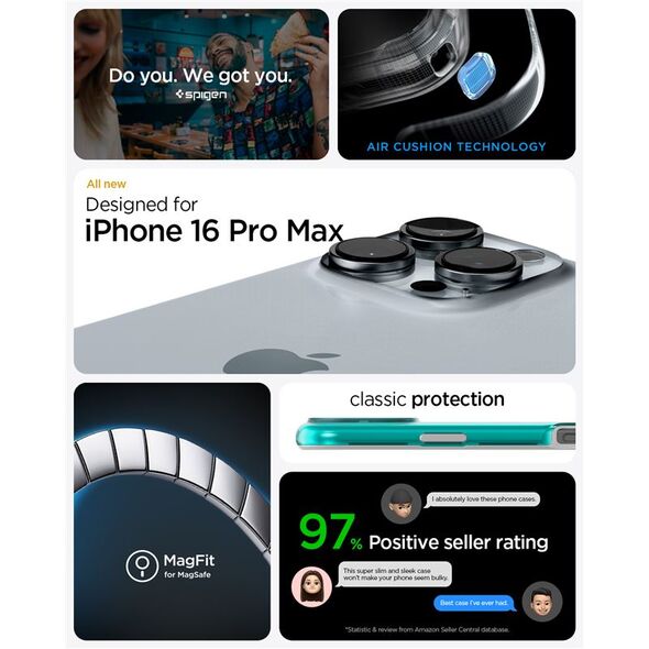 Spigen Spigen Classic C1 MagSafe, bondi blue - iPhone 6.9" 2024