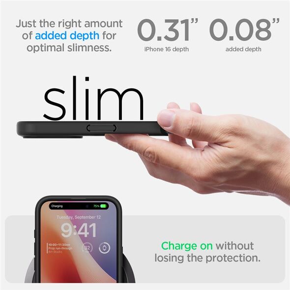 Spigen Spigen Ultra Hybrid iPhone 16 Plus ματ μαύρο/czarny ACS08072