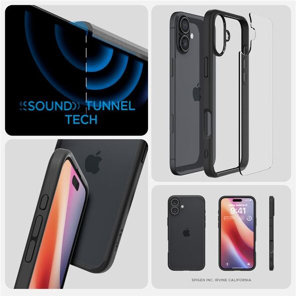 Spigen Spigen Ultra Hybrid iPhone 16 Plus ματ μαύρο/czarny ACS08072
