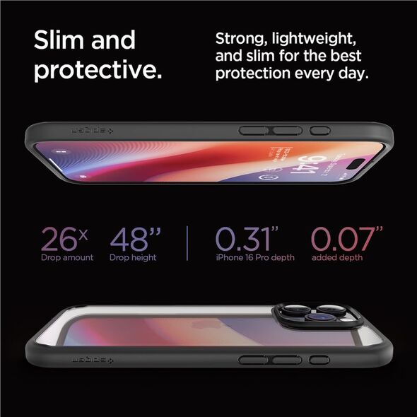 Spigen Spigen Ultra Hybrid iPhone 16 Pro matte black/czarny ACS08125