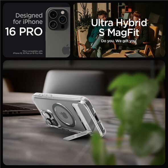 Spigen Spigen Ultra Hybrid S MagSafe, γραφίτης - iPhone 16 Pro