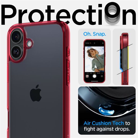 Spigen Spigen Ultra Hybrid, red crystal - iPhone 6.1" 2024