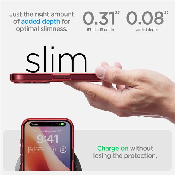 Spigen Spigen Ultra Hybrid, red crystal - iPhone 6.1" 2024