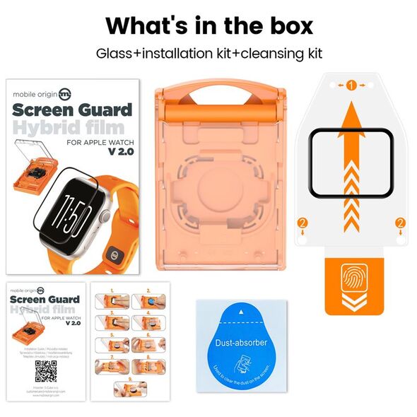 Προστατευτικό Οθόνης Mobile Origin Υβριδική Μεμβράνη - Apple Watch 6/5/4/SE 44mm