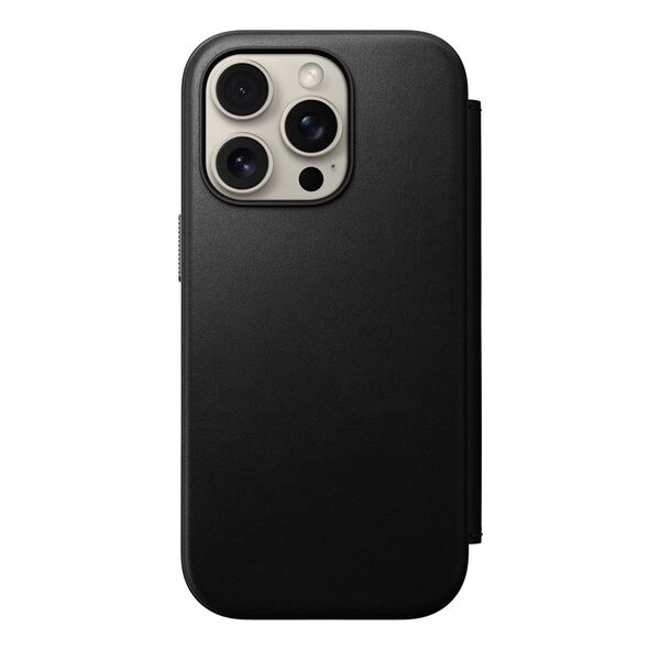 Nomad NOMAD Folio Μοντέρνα Δερμάτινη Μαύρη | iPhone 16 Pro