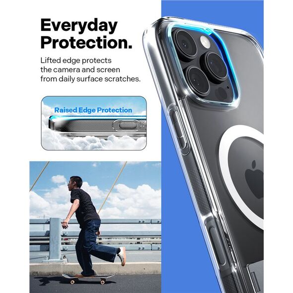 Spigen Spigen Caseology Capella MagSafe Kickstand, διάφανο λευκό ασημί - iPhone 16 Pro Max