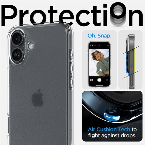 Spigen Spigen Ultra Hybrid, frost clear - iPhone 16 Plus