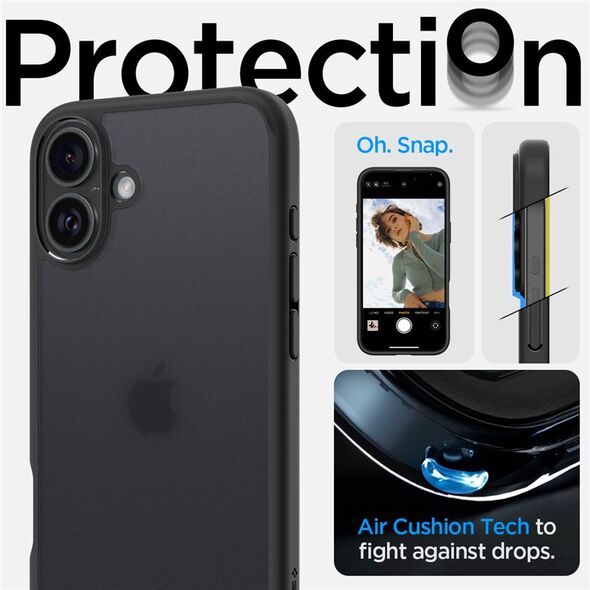 Spigen Spigen Ultra Hybrid, frost black - iPhone 16 Plus