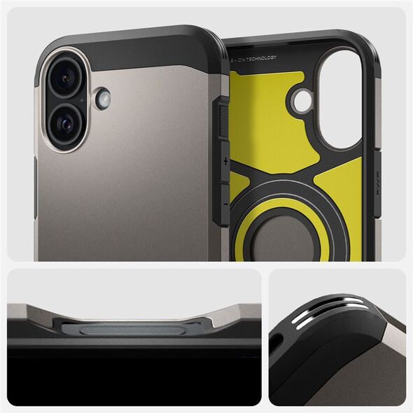 Spigen Spigen Tough Armor MagSafe, gunmetal - iPhone 6.7" 2024