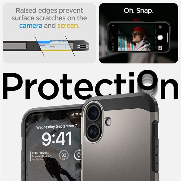 Spigen Spigen Tough Armor MagSafe, gunmetal - iPhone 6.7" 2024