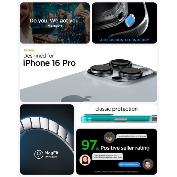 Spigen Spigen Classic C1 MagSafe, bondi blue - iPhone 6.3" 2024