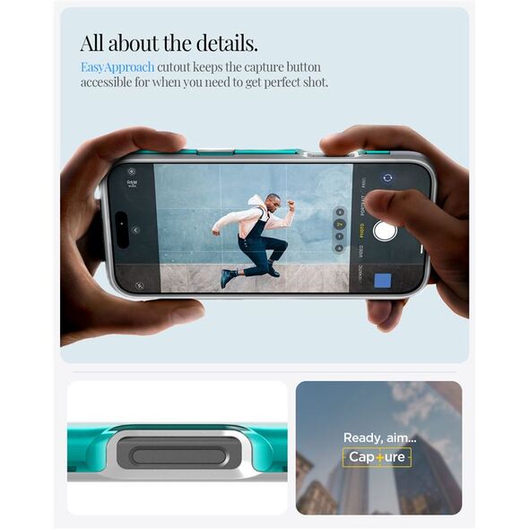 Spigen Spigen Classic C1 MagSafe, bondi blue - iPhone 6.3" 2024