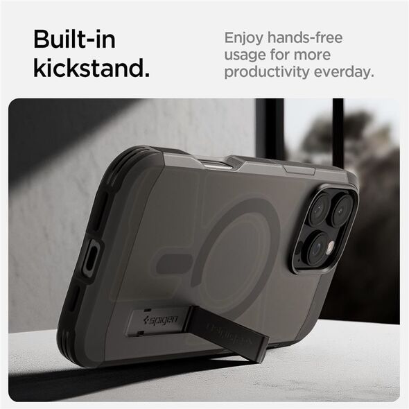 Spigen Spigen Tough Armor MagSafe, frost black - iPhone 16 Pro