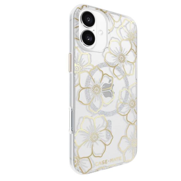 Case-Mate Case-Mate Floral Gems - Gold, magsafe - iPhone 16 Plus