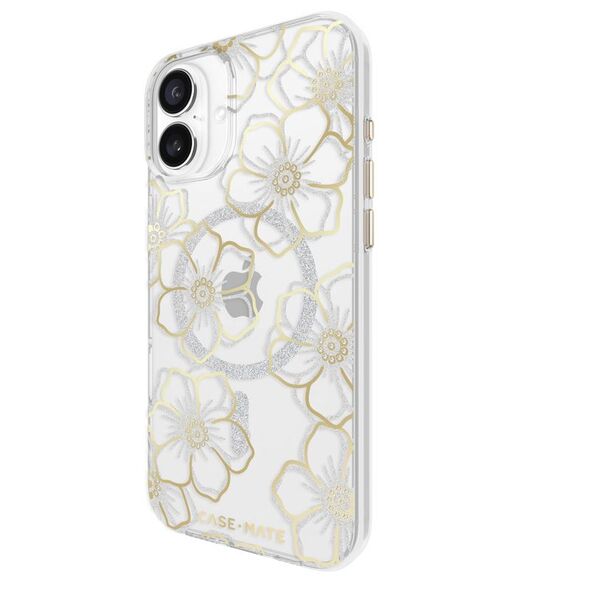Case-Mate Case-Mate Floral Gems - Gold, magsafe - iPhone 16 Plus