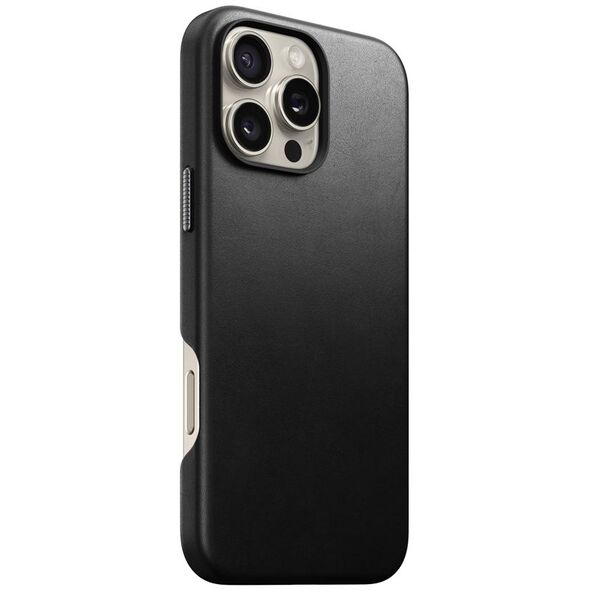 Nomad Nomad Παραδοσιακή Δερμάτινη Θήκη, μαύρη, iPhone 16 Pro Max