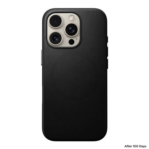 Nomad Nomad Παραδοσιακή Δερμάτινη Θήκη, μαύρο, iPhone 16 Pro