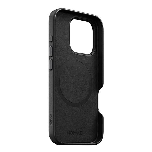 Nomad Nomad Παραδοσιακή Δερμάτινη Θήκη, μαύρο, iPhone 16 Pro