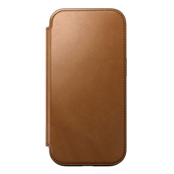 Nomad Σύγχρονο Δερμάτινο Folio, english Tan-C - iPhone 16 Pro