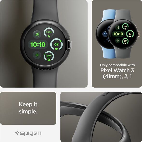 Spigen Spigen Thin Fit, black - Google Pixel Watch 3/2/1 (41mm)