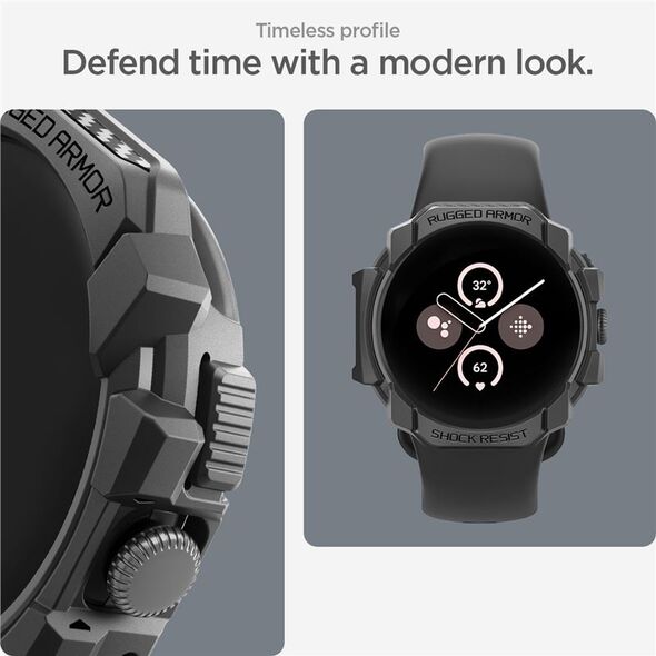 Spigen Spigen Rugged Armor, matte black - Google Pixel Watch 3/2/1 (41mm)