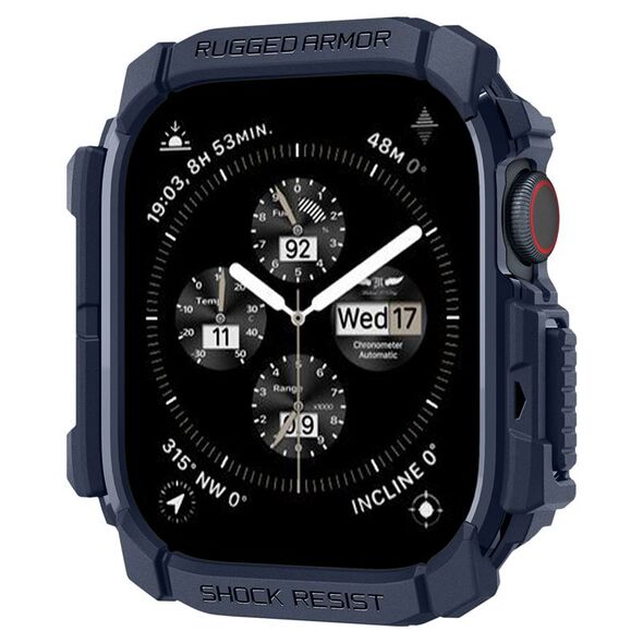 Spigen Etui Spigen Rugged Armor Apple Watch 10 46mm Navy Blue