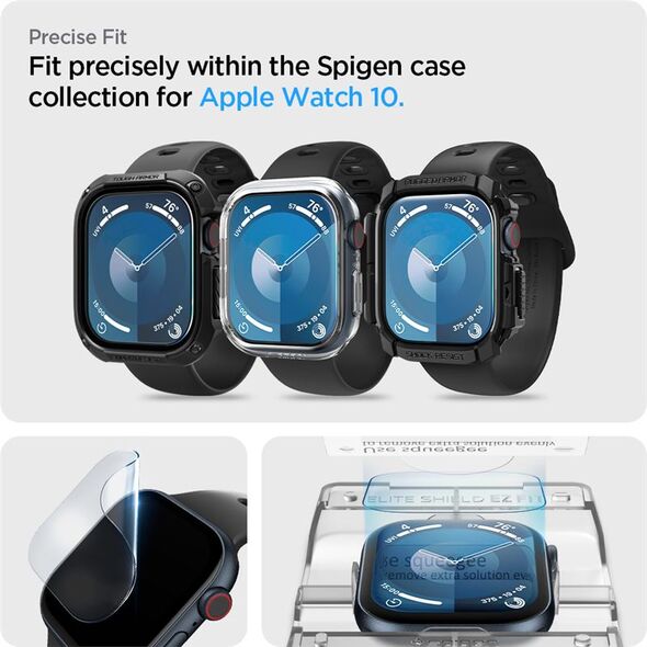 Spigen Spigen Eliteshield EZ Fit 2 Pack, διαφάνεια - Apple Watch 10 46mm