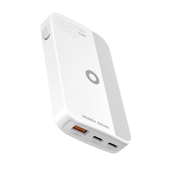 Φορτιστής MOBILE ORIGIN Slim Charger 1x USB-A 2x USB-C 1.5 A (GAN-65W-SLM-WHT)