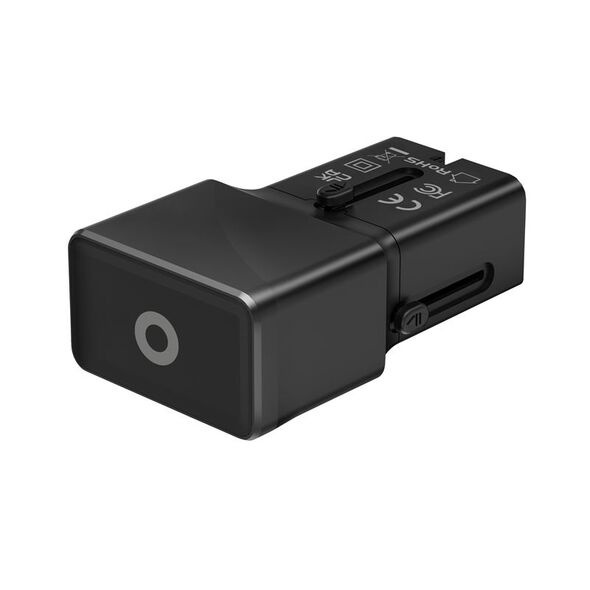 Mobile Origin Travel adapter 25W, EU/US/UK/AU, czarny (TAD25-2P-BLK)