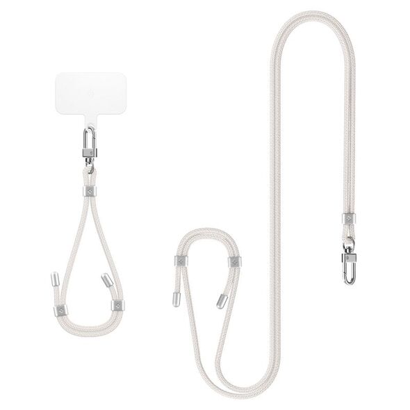 Spigen Smyczki Spigen Universal Strap Set Crossbody & Wrist Pearl White