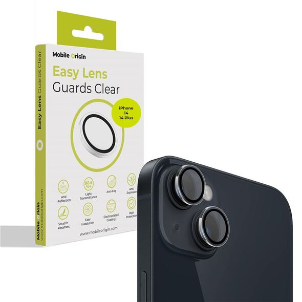 Προστατευτικά φακών Mobile Origin Easy, διαφανή - iPhone 14/14 Plus
