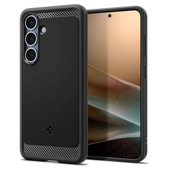 Θήκη Spigen Rugged Armor Mag MagSafe Samsung Galaxy S25 Ματ Μαύρο