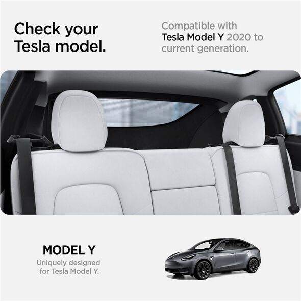 Spigen Tesla Πίσω Κάτοχος Ζώνης Ασφαλείας, μαύρο - Tesla Model Y