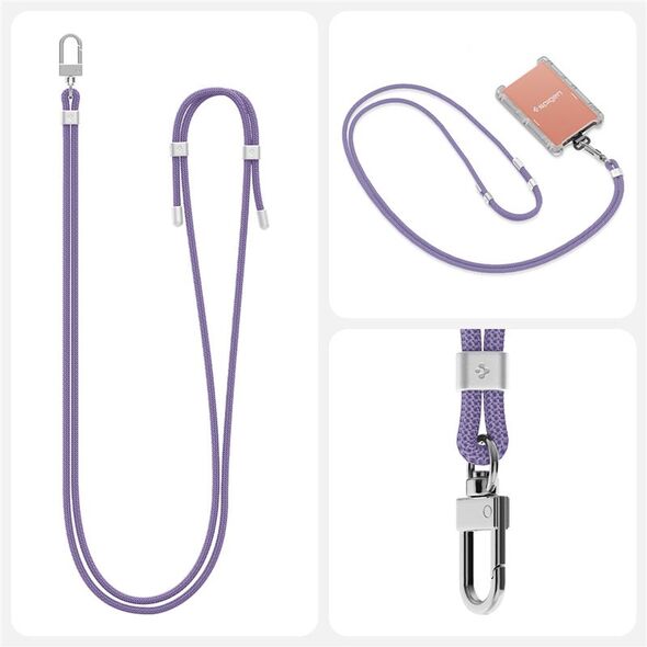 Spigen Universal Λουράκι Σώματος 2 σε 1 Πακέτο, βαθύ μοβ