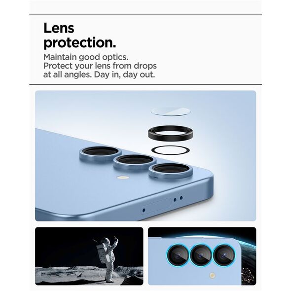 ΠΡΟΣΤΑΤΕΥΤΙΚΟ ΚΑΜΕΡΑΣ Spigen OPTIK PRO GLAS.TR ”EZ FIT” CAMERA PROTECTOR 2-PACK GALAXY S25 BLACK