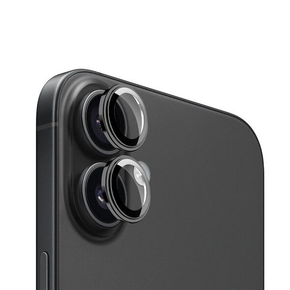 Προστατευτικά φακών Mobile Origin Easy, μαύρο - iPhone 16 / 16 Plus