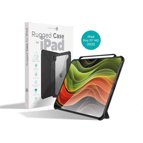 Θήκη Mobile Origin Rugged, μαύρη - iPad Pro 11" M2 2022 4ης γενιάς