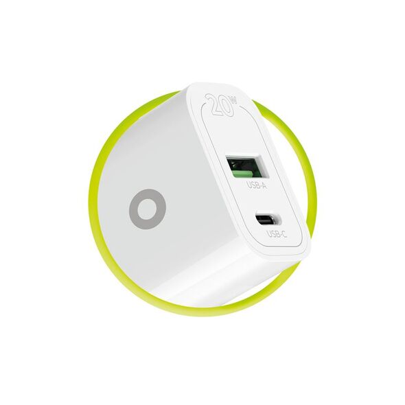 Φορτιστής MOBILE ORIGIN MO12 1x USB-A 1x USB-C 3 A (FRL-PD20W-MO12)