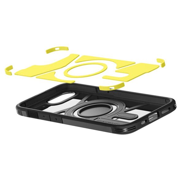 Θήκη Spigen Tough Armor με MagSafe για iPhone SE 4 (2025) με βάση στήριξης - μαύρο