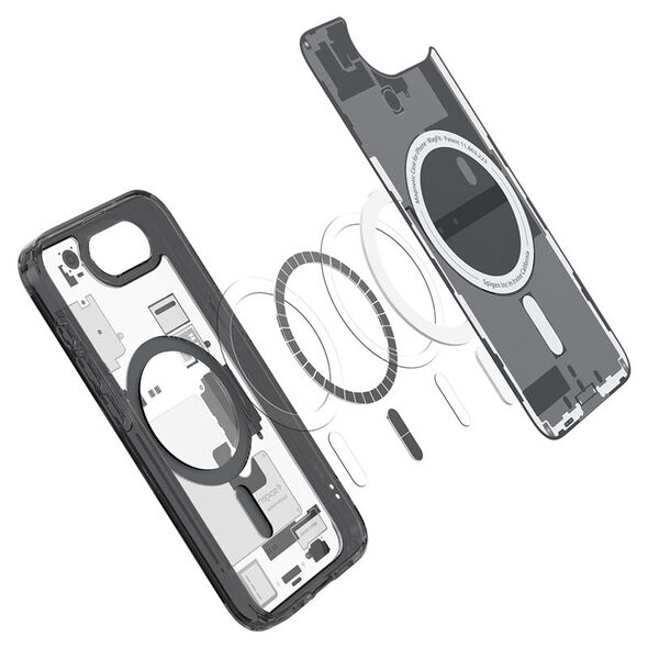SPIGEN θήκη ULTRA HYBRID MAG συμβατή με MagSafe για IPHONE SE 4 2025 zero one black