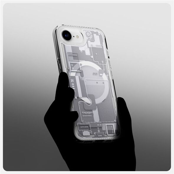 SPIGEN θήκη ULTRA HYBRID MAG συμβατή με MagSafe για IPHONE SE 4 2025 zero one white