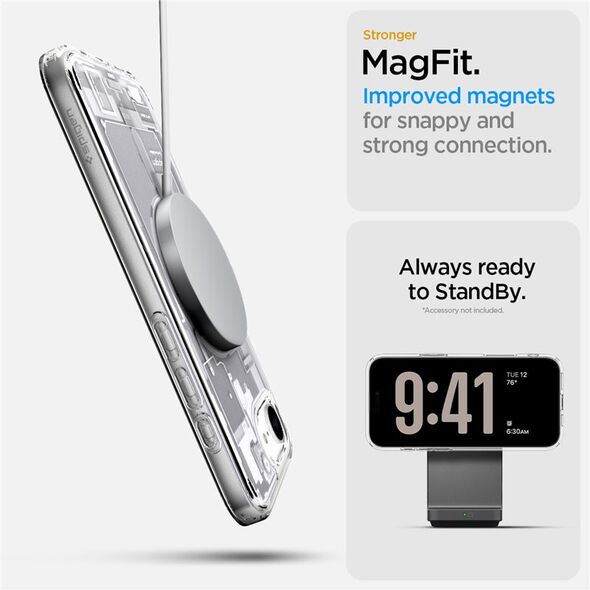 SPIGEN θήκη ULTRA HYBRID MAG συμβατή με MagSafe για IPHONE SE 4 2025 zero one white