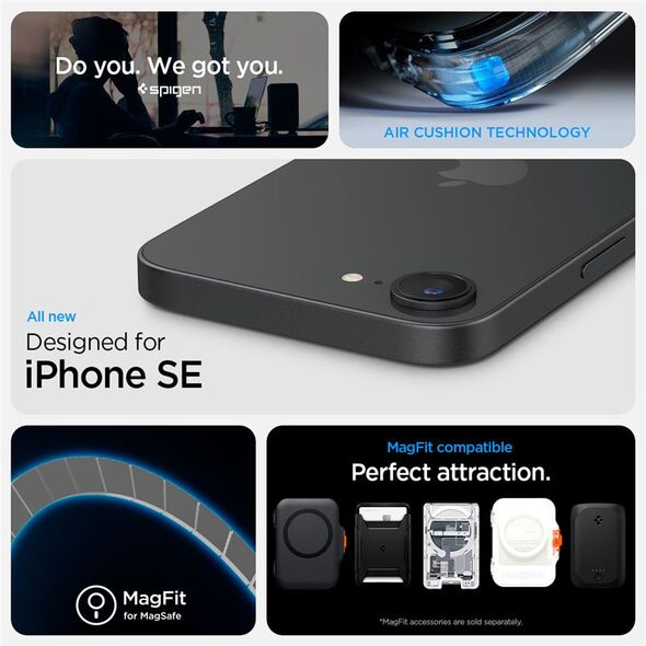 Spigen Ultra Hybrid S MagSafe, διάφανο λευκό - iPhone 16e