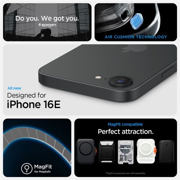 SPIGEN θήκη RUGGED ARMOR MAG συμβατή με MagSafe για IPHONE SE 4 matte black