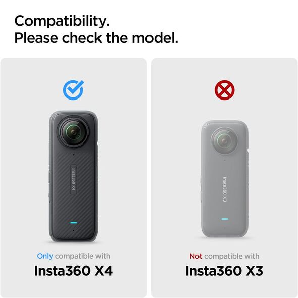 Spigen Glass tR SLIM S2P, μαύρο - Insta 360 X4