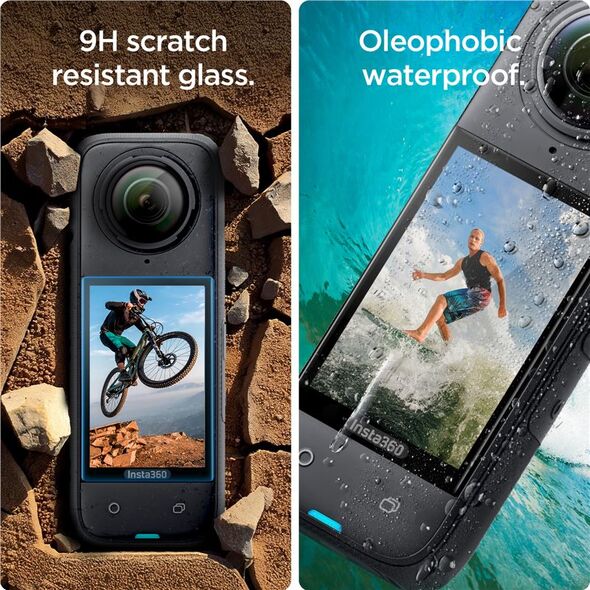 Spigen Glass tR SLIM S2P, μαύρο - Insta 360 X4