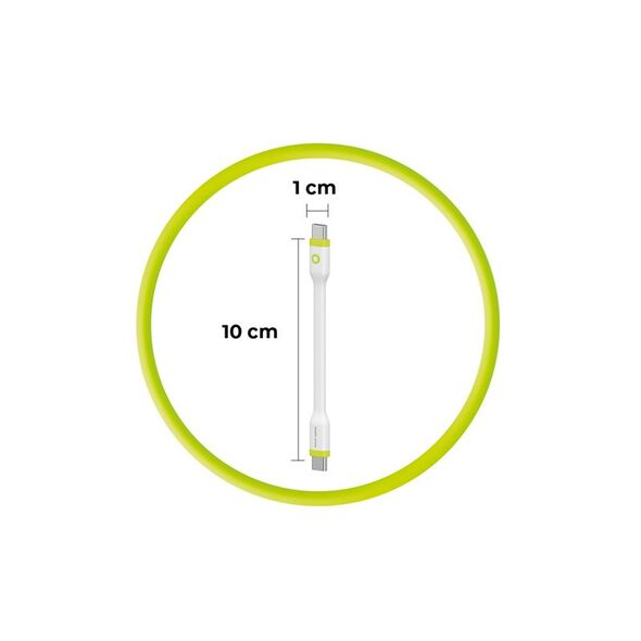 Καλώδιο Mobile Origin Compact USB-C σε USB-C, λευκό
