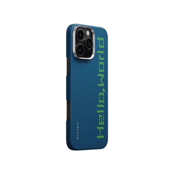 Θήκη Υφασμένης Υφής Pitaka, Hello World - iPhone 16 Pro