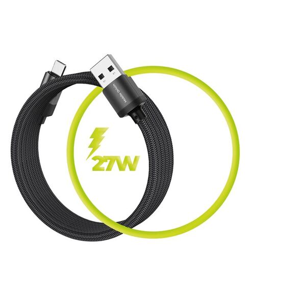 Καλώδιο USB Mobile Origin USB-A - USB-C 1 m Μαύρο (MC2-USBA-1M-BLK)