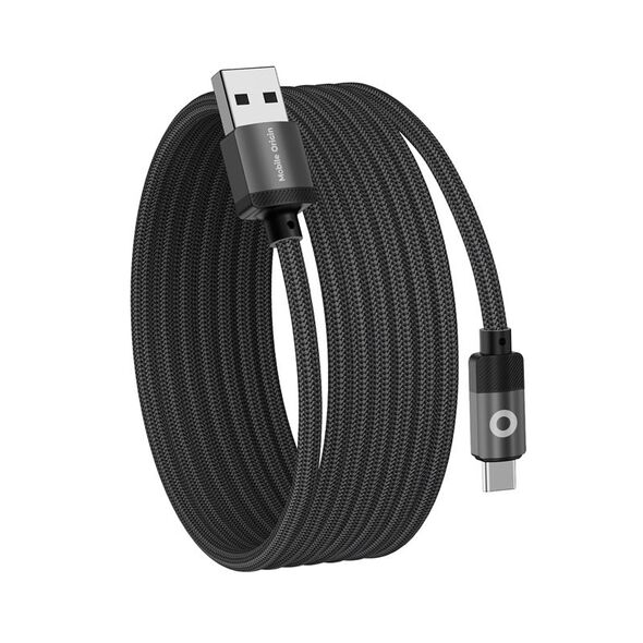 Καλώδιο USB Mobile Origin USB-A - USB-C 1 m Μαύρο (MC2-USBA-1M-BLK)
